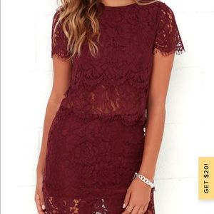 Lulus turn back time 2-piece dress